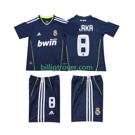 Billige Fotballdrakter Real Madrid KAKA 8 2010 2011 Barn Retro Bortedraktsett Kortermet